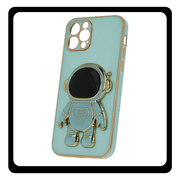 Θήκη Πλάτης - Back Cover, Silicone Σιλικόνη Mint Green Πράσινο Astronaut Case For iPhone 15 Pro Max