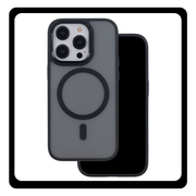 Θήκη Πλάτης - Back Cover, Silicone Σιλικόνη Black Μαύρο Frozen Mag Case For iPhone 15 Pro Max