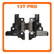 HQ OEM Συμβατό Με Xiaomi 13T Pro (23078PND5G), USB Type-C Charging Dock Connector Flex Sub Board, Καλωδιοταινία Υπό Πλακέτα Φόρτισης + Microphone Μικρόφωνο (Premium A+)