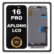 &Gamma;&nu;ή&sigma;&iota;&alpha; Original For Apple iPhone 16 Pro (A3293, A3083) APLONG LCD Display Screen Assembly &Omicron;&theta;ό&nu;&eta; + Touch Screen Digitizer &Mu;&eta;&chi;&alpha;&nu;&iota;&sigma;&mu;ό&sigmaf; &Alpha;&phi;ή&sigmaf; Space Black &Mu;&alpha;ύ&rho;&omicron; (Lifetime Warranty &Gamma;&iota;&alpha; &Sigma;&upsilon;&nu;&epsilon;&rho;&gamma;&alpha;&tau;&epsilon;&sigmaf; B2B​)