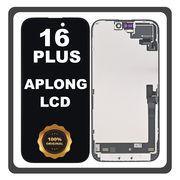 &Gamma;&nu;ή&sigma;&iota;&alpha; Original For Apple iPhone 16 Plus (A3290, A3082) APLONG LCD Display Screen Assembly &Omicron;&theta;ό&nu;&eta; + Touch Screen Digitizer &Mu;&eta;&chi;&alpha;&nu;&iota;&sigma;&mu;ό&sigmaf; &Alpha;&phi;ή&sigmaf; Space Black &Mu;&alpha;ύ&rho;&omicron; (Lifetime Warranty &Gamma;&iota;&alpha; &Sigma;&upsilon;&nu;&epsilon;&rho;&gamma;&alpha;&tau;&epsilon;&sigmaf; B2B​)
