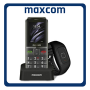 MaxCom MM735 Single SIM, Brand New Feature Mobile Phone Κινητό με Κουμπιά + Ασύρματο Βραχιόλι Black Μαύρο