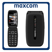 MaxCom Comfort MM828 Single SIM, Brand New Feature Mobile Phone Κινητό με Κουμπιά Black Μαύρο