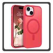 Θήκη Πλάτης - Back Cover, Silicone Σιλικόνη Red Κόκκινο Frozen Mag Case For iPhone 15 Plus