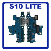 Γνήσια Original Samsung Galaxy S10 Lite (SM-G770F, SM-G770F/DS) USB Type-C Charging Dock Connector Flex Sub Board, Καλωδιοταινία Υπό Πλακέτα Φόρτισης + Microphone Μικρόφωνο GH96-12916A (Service Pack By Samsung)