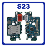 Γνήσια Original Samsung Galaxy S23 5G (SM-S911B, SM-S911B/DS) USB Type-C Charging Dock Connector Flex Sub Board, Καλωδιοταινία Υπό Πλακέτα Φόρτισης + Microphone Μικρόφωνο GH96-15629A (Service Pack By Samsung)
