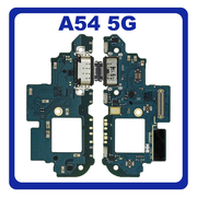HQ OEM &Sigma;&upsilon;&mu;&beta;&alpha;&tau;ό &Mu;&epsilon; Samsung Galaxy A54 (SM-A546V, SM-A546U) USB Type-C Charging Dock Connector Flex Sub PCB Board, &Kappa;&alpha;&lambda;&omega;&delta;&iota;&omicron;&tau;&alpha;&iota;&nu;ί&alpha; &Upsilon;&pi;ό &Pi;&lambda;&alpha;&kappa;έ&tau;&alpha; &Phi;ό&rho;&tau;&iota;&sigma;&eta;&sigmaf; + Microphone &Mu;&iota;&kappa;&rho;ό&phi;&omega;&nu;&omicron; (Premium A+)