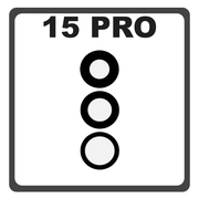 HQ OEM Συμβατό Με iPhone 15 Pro, iPhone 15Pro (A2848, A3101) Main Rear Back Camera Glass Lens Πίσω Τζαμάκι Κάμερας (Premium A+)