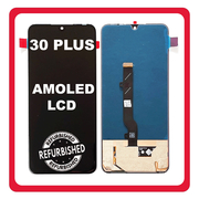 New Refurbished TCL 30 Plus, TCL 30+ (T676K, T676J) AMOLED LCD Display Screen Assembly &Omicron;&theta;ό&nu;&eta; + Touch Screen Digitizer &Mu;&eta;&chi;&alpha;&nu;&iota;&sigma;&mu;ό&sigmaf; &Alpha;&phi;ή&sigmaf; Tech Black &Mu;&alpha;ύ&rho;&omicron;