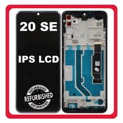New Refurbished TCL 20 SE 4G (T671H, T671F) IPS LCD Display Screen Assembly Οθόνη + Touch Screen Digitizer Μηχανισμός Αφής + Frame Bezel Πλαίσιο Σασί Nuit Black Μαύρο