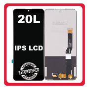 New Refurbished TCL 20L (T774H, T774B) IPS LCD Display Screen Assembly Οθόνη + Touch Screen Digitizer Μηχανισμός Αφής Eclipse Black Μαύρο