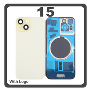 HQ OEM &Sigma;&upsilon;&mu;&beta;&alpha;&tau;ό &Mu;&epsilon; iPhone 15 , iPhone15 (A3090, A2846) Rear Back Battery Cover &Pi;ί&sigma;&omega; &Kappa;ά&lambda;&upsilon;&mu;&mu;&alpha; &Kappa;&alpha;&pi;ά&kappa;&iota; &Pi;&lambda;ά&tau;&eta; &Mu;&pi;&alpha;&tau;&alpha;&rho;ί&alpha;&sigmaf; + Metal Plate + Camera Lens &Tau;&zeta;&alpha;&mu;ά&kappa;&iota; &Kappa;ά&mu;&epsilon;&rho;&alpha;&sigmaf; + Magsafe Yellow &Kappa;ί&tau;&rho;&iota;&nu;&omicron; (Premium A+)
