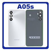 HQ OEM Συμβατό Με Samsung Galaxy A05s 4G (SM-A057F, SM-A057F/DS) Rear Back Battery Cover + Camera Lens Πίσω Κάλυμμα Καπάκι Πλάτη Μπαταρίας + Τζαμάκι Κάμερας SIlver Ασημί (Premium A+)