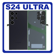 HQ OEM Συμβατό Με Samsung Galaxy S24 Ultra 5G (SM-S928B, SM-S928B/DS) Rear Back Battery Cover + Camera Lens Πίσω Κάλυμμα Καπάκι Πλάτη Μπαταρίας + Τζαμάκι Κάμερας Titanium Violet Βιολετί (Premium A+)