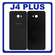 HQ OEM Συμβατό Για Samsung Galaxy J4+, Galaxy J4 Plus (SM-J415F, SM-J415FN) Rear Back Battery Cover Πίσω Κάλυμμα Καπάκι Πλάτη Μπαταρίας Black Μαύρο (Grade AAA+++)