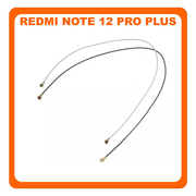 Γνήσια Original Xiaomi Redmi Note 12 Pro+, Note 12 Pro Plus (22101316UCP, 22101316UG) Set Coaxial Antenna Signal Module Flex Cable Ομοαξονικό Καλώδιο Κεραίας Black/White 145mm + 121mm (Service Pack By Xiaomi)