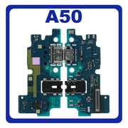 Γνήσιο Original Samsung Galaxy A50 2019 A505 (SM-A505F/DS, SM-A505FN/DS, SM-A505GN/DS, SM-A505FM/DS, SM-A505YN, SM-A505W , SM-A505GT/DS, SM-A505U1, SM-A505U, SM-A505G/DS​) Καλωδιοταινία Φόρτισης SUB Charging Board (Charge Connector Dock Flex) + Mic Μικρόφωνο Type-C USB Plug GH96-12616A (Service Pack By Samsung)