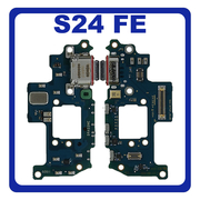 Γνήσια Original Samsung Galaxy S24 FE (SM-S721B, SM-S721B/DS) USB Type-C Charging Dock Connector Flex Sub Board, Καλωδιοταινία Υπό Πλακέτα Φόρτισης + Microphone Μικρόφωνο GH96-17724A (Service Pack By Samsung)