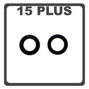 HQ OEM Συμβατό Με Apple iPhone 15 Plus, iPhone 15+ (A3094, A2847) Rear Back Camera Lens Πίσω Τζαμάκι Κάμερας (Premium A+)