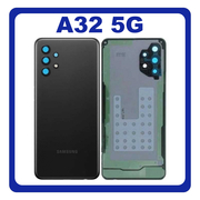 Original Γνήσιο Samsung Galaxy A32 5G A326 SM-A326B Battery Cover Black Καπάκι Μπαταρίας Μαύρο GH82-25080A (Service Pack By Samsung)