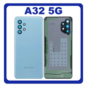Original Γνήσιο Samsung Galaxy A32 5G A326 SM-A326B Battery Cover Awesome Blue Καπάκι Μπαταρίας Μπλε GH82-25080C (Service Pack By Samsung)