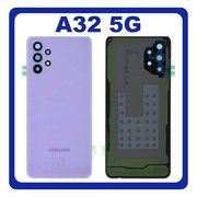 Original Γνήσιο Samsung Galaxy A32 5G A326 SM-A326B Battery Cover Violet Καπάκι Μπαταρίας Μωβ GH82-25080D (Service Pack By Samsung)