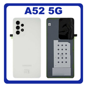 Original Γνήσιο Samsung Galaxy A52 5G A526 SM-A526B Battery Cover White Καπάκι Μπαταρίας Άσπρο GH82-25225D (Service Pack By Samsung)