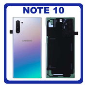 Original &Gamma;&nu;ή&sigma;&iota;&omicron; Samsung Galaxy Note 10 , Note10 N970 (N970F N970F/DS N970U N970U1 N970W N9700/DS N970N) Rear Back Battery Cover &Pi;ί&sigma;&omega; &Kappa;ά&lambda;&upsilon;&mu;&mu;&alpha; &Kappa;&alpha;&pi;ά&kappa;&iota; &Mu;&pi;&alpha;&tau;&alpha;&rho;ί&alpha;&sigmaf; Silver &Alpha;&sigma;&eta;&mu;ί GH82-20528C (Service Pack By Samsung)