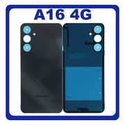Γνήσια Original Samsung Galaxy A16 4G (SM-A165F, SM-A165F/DS) Rear Back Battery Cover Πίσω Καπάκι Πλάτη Μπαταρίας Midnight Black Μαύρο GH82-36040A (Service Pack By Samsung)