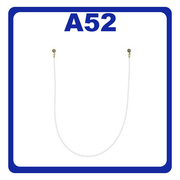 Γνήσια Original Samsung Galaxy A52 A525 A526 SM-A525F SM-A526B SM-A526B/DS CBF Coaxial Antenna Cable 141mm Καλώδιο Κεραίας Ομοαξονικό White Άσπρο GH39-02099A ​(Service Pack By Samsung)