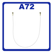 Γνήσια Original Samsung Galaxy A72 SM-A725F SM-A726B CBF Coaxial Antenna Cable 142.5mm GH39-02105A Καλώδιο Κεραίας Ομοαξονικό White Άσπρο (Service Pack By Samsung)