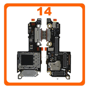 Γνήσια Original Xiaomi 14 (23127PN0CC, 23127PN0CG) USB Type-C Charging Dock Connector Flex Sub Board, Καλωδιοταινία Υπό Πλακέτα Φόρτισης + Microphone Μικρόφωνο 56000100N300 (Service Pack By Xiaomi)