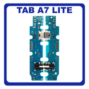 HQ OEM Συμβατό Με Samsung Galaxy Tab A7 Lite (SM-T220, SM-T225) USB Type-C Charging Dock Connector Flex Sub Board, Καλωδιοταινία Υπό Πλακέτα Φόρτισης + Microphone Μικρόφωνο + Audio Jack Θύρα Ακουστικών (Premium A+)