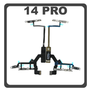 HQ OEM Συμβατό Με Apple iPhone 14 Pro (A2890, A2650) Power Key Flex Cable On/Off + Volume Key Buttons Καλωδιοταινία Πλήκτρων Εκκίνησης + Έντασης Ήχου (Premium A+)