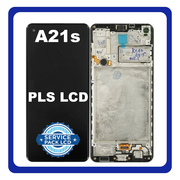 Γνήσια Original Samsung Galaxy A21s 2020 (SM-A217F) PLS TFT Οθόνη LCD Display Screen + Touch Screen DIgitizer Μηχανισμός Αφής + Frame Πλαίσιο GH82-22988A GH82-24642A GH82-23089A GH82-24641A GH82-23137A Black (Service Pack)