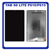 Γνήσιο Original Samsung Galaxy TAB SM-P610 Galaxy Tab S6 Lite (Wi-Fi) , SM-P615 Galaxy Tab S6 Lite (4G/LTE), TFT Lcd Display Οθόνη + Touch Screen Μηχανισμός Αφής Black GH82-22896A (Service Pack By Samsung)