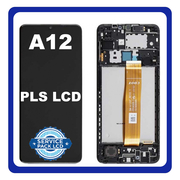 Γνήσιο Original Samsung Galaxy A12 A125 SM-A125F/DSN, SM-A125F/DS, SM-A125F, SM-A125M, SM-A125U Lcd Display Οθόνη + Touch Screen Μηχανισμός Αφής + Frame Πλαίσιο Black Μαύρο GH82-24708A GH82-24490A GH82-24491A(Service Pack By Samsung)