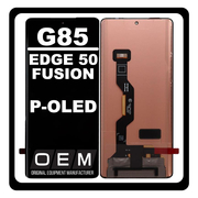 HQ OEM Συμβατό Με Motorola Moto G85 (XT2427-3) / Motorola Edge 50 Fusion, P-OLED LCD Display Screen Assembly Οθόνη + Touch Screen Digitizer Μηχανισμός Αφής Black Μαύρο (Premium A+)