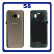 Γνήσιο Original SAMSUNG GALAXY S8 G950F BATTERY COVER Καπάκι Μπαταρίας GOLD Χρυσό, GH82-13962F, (Service Pack By Samsung)