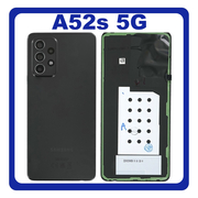 &Gamma;&nu;ή&sigma;&iota;&alpha; Original Samsung Galaxy A52s 5G (SM-A528B, SM-A528B/DS) Rear Battery Cover &Pi;ί&sigma;&omega; &Kappa;&alpha;&pi;ά&kappa;&iota; &Mu;&pi;&alpha;&tau;&alpha;&rho;ί&alpha;&sigmaf; Black &Mu;&alpha;ύ&rho;&omicron; GH82-26858A (Service Pack By Samsung)