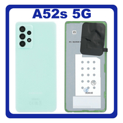 Γνήσια Original Samsung Galaxy A52s 5G (SM-A528B, SM-A528B/DS) Rear Battery Cover Πίσω Καπάκι Μπαταρίας Green Πράσινο GH82-26858F (Service Pack By Samsung)