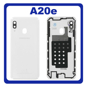 Γνήσιο Original Samsung Galaxy A20e (SM-A202F, SM-A202K) Rear Back Battery Cover Πίσω Κάλυμμα Καπάκι Πλάτη Μπαταρίας White Άσπρο GH82-20125B (Service Pack By Samsung)