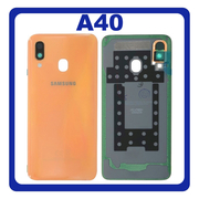 Γνήσια Original Samsung Galaxy A40 (SM-A405F, SM-A405FN, SM-A405FM, SM-A405S) Rear Back Battery Cover Πίσω Κάλυμμα Καπάκι Πλάτη Μπαταρίας Coral Κοραλλί GH82-19406D (Service Pack By Samsung)