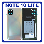 Γνήσια Original Samsung Galaxy Note 10 Lite (SM-N770F, SM-N770F/DS) Rear Back Battery Cover Πίσω Κάλυμμα Καπάκι Πλάτη Μπαταρίας Aura Glow Silver GH82-21972B (Service Pack By Samsung)