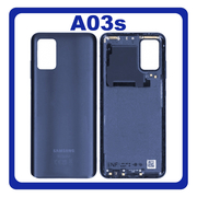 Γνήσια Original Samsung Galaxy A03s (SM-A037G, SM-A037U​) Rear Back Battery Cover Πίσω Κάλυμμα Καπάκι Πλάτη Μπαταρίας Blue Μπλε GH81-21305A (Service pack By Samsung)