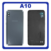 Γνήσιο Original Samsung Galaxy A10 A105 (A105F/DS, A105F, A105FN, A105FN/DS) Battery Cover Καπάκι Μπαταρίας Black Μαύρο GH82-20232A  (Service Pack By Samsung)