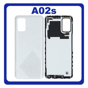 Γνήσια Original Samsung Galaxy A02s, Galaxy A 02s (SM-A025F, SM-A025F/DS), Rear Back Battery Cover Πίσω Κάλυμμα Καπάκι Πλάτη Μπαταρίας White Άσπρο GH81-20242A (Service Pack By Samsung)