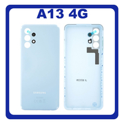 Γνήσια Original Samsung Galaxy A13 (SM-A135F, SM-A135F/DS, SM-A135M) Rear Back Battery Cover Πίσω Κάλυμμα Καπάκι Πλάτη Μπαταρίας Blue Μπλε GH82-28387B (Service Pack By Samsung)