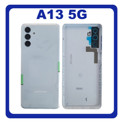Γνήσια Original Samsung Galaxy A13 5G (SM-A136U, SM-A136U1) Rear Back Battery Cover Πίσω Κάλυμμα Καπάκι Πλάτη Μπαταρίας + Camera Lens Τζαμάκι Κάμερας Blue Μπλε GH82-28961B (Service Pack By Samsung)