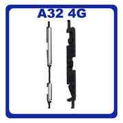 Γνήσια Original Samsung Galaxy A32, A 32 (SM-A325F, SM-A325F/DS) Power Key Flex Cable On/Off + Volume Key Buttons Καλωδιοταινία Πλήκτρων Εκκίνησης + Έντασης Ήχου Awesome White Άσπρο GH64-08389B​​ (Service Pack By Samsung)